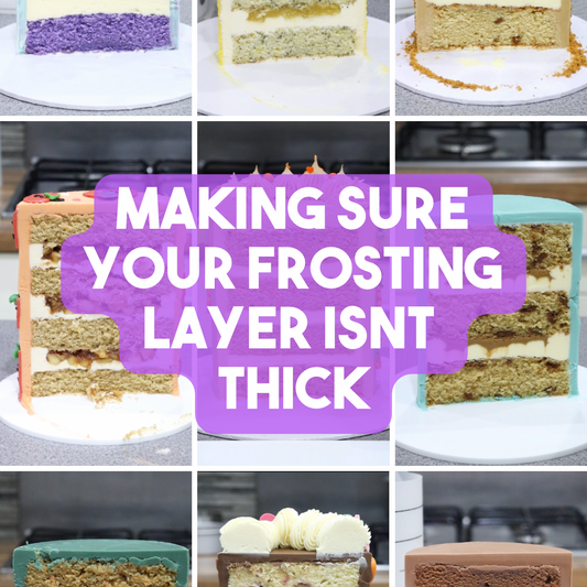 Making Sure your Frosting layer isn’t thick