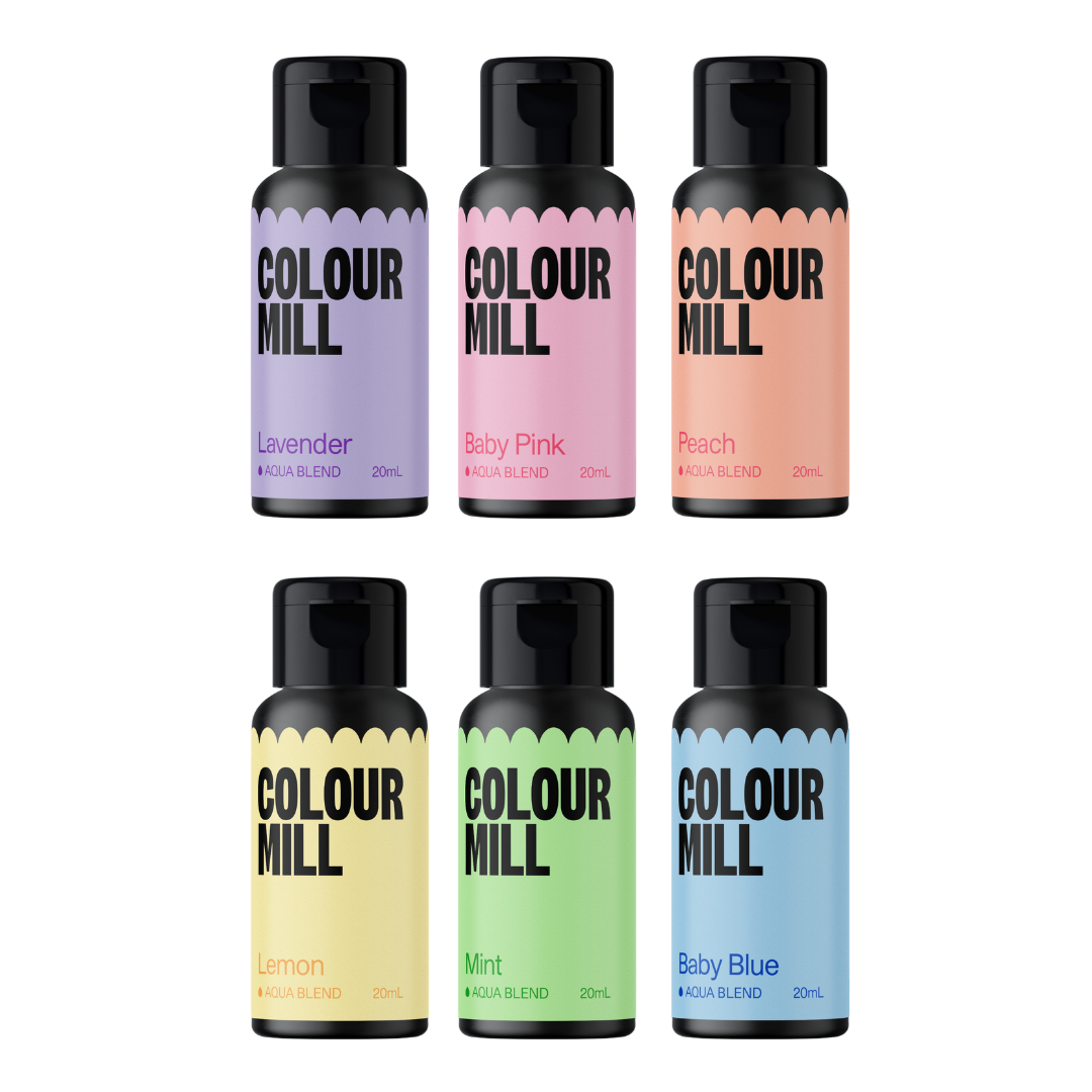 Colour Mill - Aqua based colouring - Pastel Pack (20ml x 6)